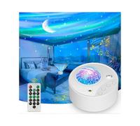3 in 1 Galaxy Projector Aurora Borealis with 14 Light Effects and White Noise, Starry Sky Ceiling Lamp Ambiance Projector