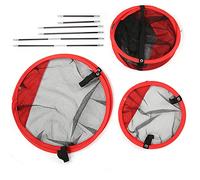 3 in 1 Golf Chipping Net Set Foldable Portable Nylon Golf Target Practice Net for Indoor Outdoor Backyard Training with Net Bag Black Red Large Medium Small Size