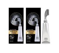 3-in-1 Hair Coloring Comb with Built-in Brush, No Mixing, for Women and Men | Black Dyeing Cream with comb,Permanent Hair Dye,Natural Hair Dye,Plant Fruit H-air Dye Cream, for Women and Men (Black)