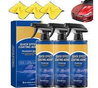 3-in-1 High Protection Car Shine,Car Polish Spray,Cars Quick-Acting Coating Agent Spray,Quick Effect Cars Coating & Dry Wash Sprays for Paint Shine & Protection (3)
