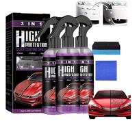 3 in 1 High Protection Quick Car Coating Spray,High Protection 3 in 1 Spray,3 in 1 Ceramic Car Coating Spray,Car Scratch Nano Repair Spray,Fast Fine Scratch Repair (3 Pcs)