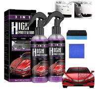 3 in 1 High Protection Quick Car Coating Spray,High Protection 3 in 1 Spray,3 in 1 Ceramic Car Coating Spray,Car Scratch Nano Repair Spray,Fast Fine Scratch Repair (2 Pcs)
