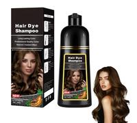 3 In 1 Instant Shampoo For Medium Brown Hair, Medium Brown Colouring Shampoo For Women, Tintura per capelli a bolle vegetali da bianco a nero con un lavaggio (lightbrown)