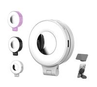 3-in-1 Magnetic Beauty Selfie Light for Phones, Foldable Beauty Magnetic Fill Light, Handheld Selfie Photography Portable Photo Live Broadcast, 3 Lights Modes, for Makeup and Photography (White)