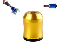 3-in-1 Magnetic Screwdriver Holder Ring - Universal 1/4" (6.35mm) Hex Magnetizer/Demagnetizer Tool, Double-Sided to Hold Screws Securely for Professional & DIY Use (Yellow)