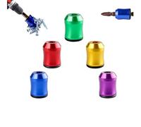 3-in-1 Magnetic Screwdriver Holder Ring - Universal 1/4" (6.35mm) Hex Magnetizer/Demagnetizer Tool, Double-Sided to Hold Screws Securely for Professional & DIY Use (All)