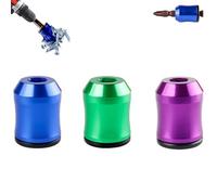 3-in-1 Magnetic Screwdriver Holder Ring - Universal 1/4" (6.35mm) Hex Magnetizer/Demagnetizer Tool, Double-Sided to Hold Screws Securely for Professional & DIY Use (Set A)