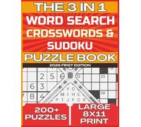 3 in 1 Mixed Puzzle Book for Adults - Wordsearch, Crosswords & Sudoku - 2026 Edition: Large Print 8 x 11 Inch Book | The Ultimate 3 in 1 Mixed Puzzle ... and Sudoku | Endless Brain-Boosting Fun!