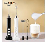 3 in 1 montalatte elettrico portatile creatore di schiuma schiumatore ricaricabile portatile miscelatore per bevande ad alta velocità bacchetta per schiumare il caffè