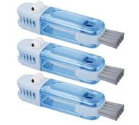3-In-1 Multi-Function Gap Cleaner,ortable Cleaning Brush with U-Shaped Silicone Brush,360° for Deep Cleaning Cups,for Bottle Gap Tight Spaces Cup (Lapis Blue)
