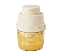 3-in-1 Multifunctional Pill Box - Quarter Break Grind, Press-Type | Portable Pill Storağe & Cutter | Medicine Organizer