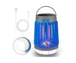 3 In 1 Outdoor Mosquito Killer Lamp, Solar+rechargeable+usb Portable Camping Lantern, Led Repellent Lamp Waterproof Insect Traps, Mosquito Repellent L
