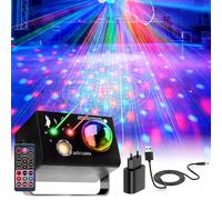 3-in-1-party-light-effect-LED-lampada con laser-disco-lampada,Materiale ABS, RGB-LED-disco-lampada, multicolore-effetti-telecomando, adatto per Natale, compleanno, matrimonio, decorazione della casa