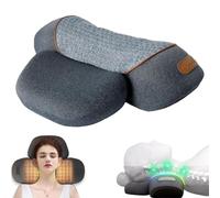 3-in-1 Pillow Massage Neck Hump - Heating, Vibration, Airbag Elevation, Automatic Massage, Neck Relief Tool, Deep Muscle Relaxation, Cervical Traction Pillow (Dark Grey,One Size)