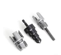 3-in-1 Pipe Threading Kit 1/2 3/4 Inch Dual Cutter(3pcs) | Cuts internal and external threads, fits 1/2 and 3/4 inch pipes, includes dual cutters and step drill