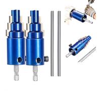 3-in-1 Pipe & Valve Extractor Tool, Broken Pipe Extractor Tool for Electric Drill & Manual Use, Removes Rusted Damaged Faucet Bolts, Angle Valves and Broken Nipples for 1/2" 3/4" 1" Pipes