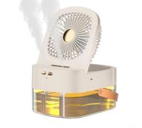 3-in-1 Portable Fan Humidifier LED Light USB(4) | Cooling, humidifying, LED light, 3 modes, USB powered, plastic body, compact size