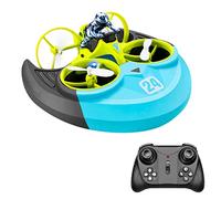 3 in 1 RC Drone Acqua Terra Air Volo 2 4GHz Barca Auto per Principianti con Flip 3D One-key Decollo Atterraggio Modalità senza testa
