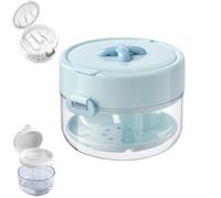 3 In 1 Retainer Cleaner Case With Mirror Cleaning Brush Removal Tool，blue