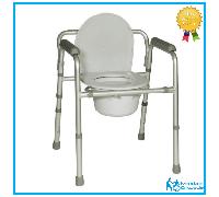 3 in 1 RIALZO WC - SEDIA COMODA - SMONTABILE - PIEGHEVOLE PER ANZIANI E DISABILI