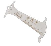 3 in 1 Righello di Misurazione della Catena per Mountain Bike Catena per Bici da Strada Indicatore di Usura della Catena della Bici Strumento per Il Controllo della Catena Argento
