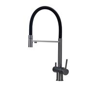 3 in 1 Rubinetto Della Cucina In Acciaio Inox 2 Maniglia Singolo Foro Filtro Acqua Purificatore Metallo Pistola Stile Moderno Design per Casa & Ristorante
