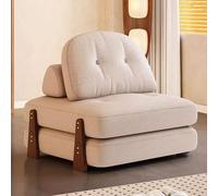 3 in 1 SedialettoDivanoFutonDivanoconCuscino e 4,7 kgPesoCuscino SolidoStruttura in legno SolidoRimovibileFodera LavabileCompactGraySleeperCouchperSmallSpaces