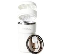 3 In 1 Self Stirring Mug - 350ml Stainless Steel Silicone Mixing Cup With Ice Tray Function USB Type C Rechargeable Magnetic Blender Design - Electric Coffee Tumbler - Portable Beverage Maker