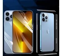 3 in 1 - Set di pellicole protettive per schermo, schermo posteriore e telaio per iPhone 16 Pro Max trasparente
