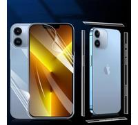 3 in 1 - Set di protezioni per schermo, retro e telaio per iPhone 16, trasparente