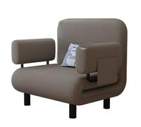 3 in 1 Sleeper Chair Bed Comfy Convertible Sleeper Chairs for Adults with 5-Position Adjustable Backrest & Pillow Cozy Small Chair Couch for Small Spaces Office(Gray)