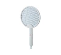 3 in 1 Smart Bug Zapper Mosca Elettrica Zanzara K-iller Pieghevole Ricaricabile B-UG K-iller Racchetta Adatto per Viaggi E Casa al Chiuso con Trappola Luminosa, White