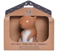 3-in-1 Sonaglio Scoiattolo, Massaggiagengive, Gioco da Bagno, My First Arctic Animals - 100% Caucciù Naturale