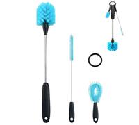 3 in 1 Spazzolino per Bottiglie, Set di Spazzole per la Pulizia delle Bottiglie, Scovolino Lavabottiglie 6cm/4.5cm/1cm per Pulire Cannucce, Tazze Thermos, Tazze da Tè, Bottiglie Sportive