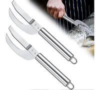 3 in 1 squamatore per pesci con coltello per le fauci di pesce, strumento per la rimozione della squamatura in acciaio inossidabile, strumen