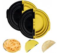 3-in-1 Tortilla Sealer and Sandwich Crimper Press, Adjustable Size, For 6"-10" Crust, Make Quesadillas, Sandwich & More, for Easy DIY Snacks, Family Meals (2)