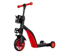 3-in-1 - Triciclo e monopattino per bambini con impugnatura a spinta | Il triciclo e monopattino multi-modalità per bambini presenta una maniglia per la spinta dei genitori e un design stabile a 3