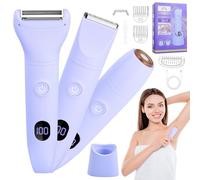 3 In 1 Trimmer, Rasoio Per Donna Elettrico, Depilatore Corpo Donna, Parti Intime, Epilatore Kit per Viso, Intimo a Secco e Bagnato, Indolore, per Bikini Ascelle Gambe Braccia E, Ricaricabile Dry Wet