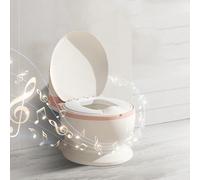 3 in 1 vasetto per bambini e bambini, per imparare la pulizia, orinatoio, WC per neonati e bambini, anti scivolo con rumore di caccia e musica, vaso rimovibile,Rialzo WC riduttore WC
