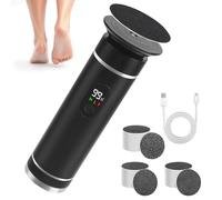 3 in 1 Vincitore del test elettrico per la rimozione dei calli 3 in 1, 1000 giri/min, professionale con 2 velocità regolabili e 60 cuscinetti abrasivi di ricambio per pelle dura e screpolata