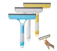 3 in 1 Window Cleaning Scraper, 3 in 1 Window Cleaner Squeegee, Mirror Squeegee with Sprayer for Glass Doors for Windows Glass, Mirrors (3pcs)