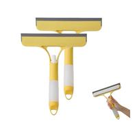 3 in 1 Window Cleaning Scraper, 3 in 1 Window Cleaner Squeegee, Mirror Squeegee with Sprayer for Glass Doors for Windows Glass, Mirrors (2pcs*C)