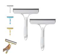 3 in 1 Window Cleaning Scraper and Squeegee with Spray Bottle, 2025 New All-Purpose Cleaner Spray Squeegee for Car Home Kitchen Window (2PC white)