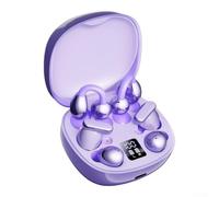 3-in-1 Wireless Earbuds 3 Pairs LED Display(Purple) | Three wearing styles, in-ear ear-clip per semi, per versatile fit, LED display case, 48h total battery