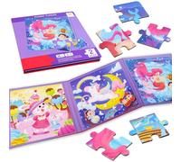 3-in-1Puzzle Magnetico per Bambini, Racconti Puzzle Magnetico, Puzzle Magnetico, L'Intelligenza Puzzle Per Bambini, Regali Di Giocattoli Da Viaggio per 3-7 Bambino Bambina