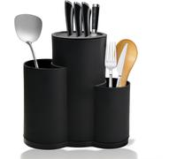 3 In1 Ceppo Vuoto Di Coltelli Multifunzionale, Portacoltelli Rotondo Universale,