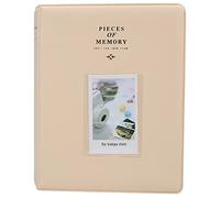 3 Inch Instant Photo Album Can Hold 128 Photos Pvc Transparent Inserts Compatible With Mini Series Cameras Blue Dessert Time Album (Beige)