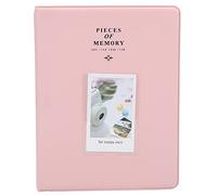 3 Inch Instant Photo Album Can Hold 128 Photos Pvc Transparent Inserts Compatible With Mini Series Cameras Blue Dessert Time Album (Rosa)