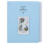 3 Inch Instant Photo Album Can Hold 128 Photos Pvc Transparent Inserts Compatible With Mini Series Cameras Blue Dessert Time Album (Blu)
