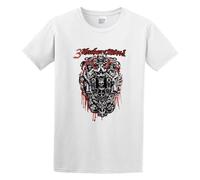3 Inches of Blood Logo Men Adult Short Sleeve White 3XL